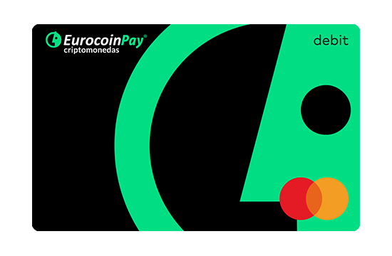 Tarjeta EurocoinPay Negra y Verde